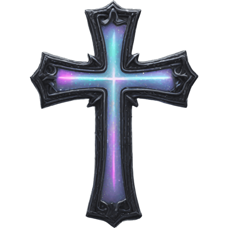 gothic cross Holographic emoji