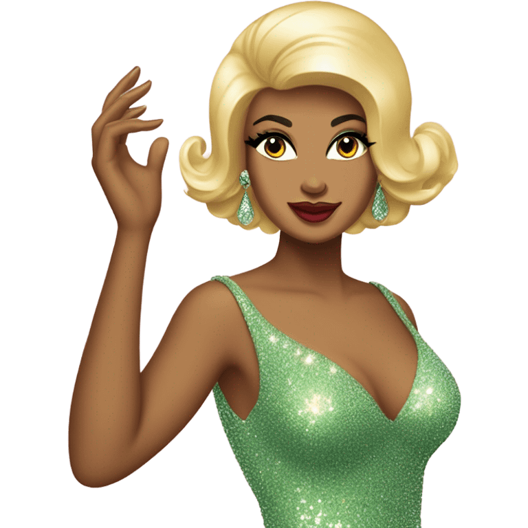 1960’s glitter glam siren bimbo guaru in Brazil  emoji