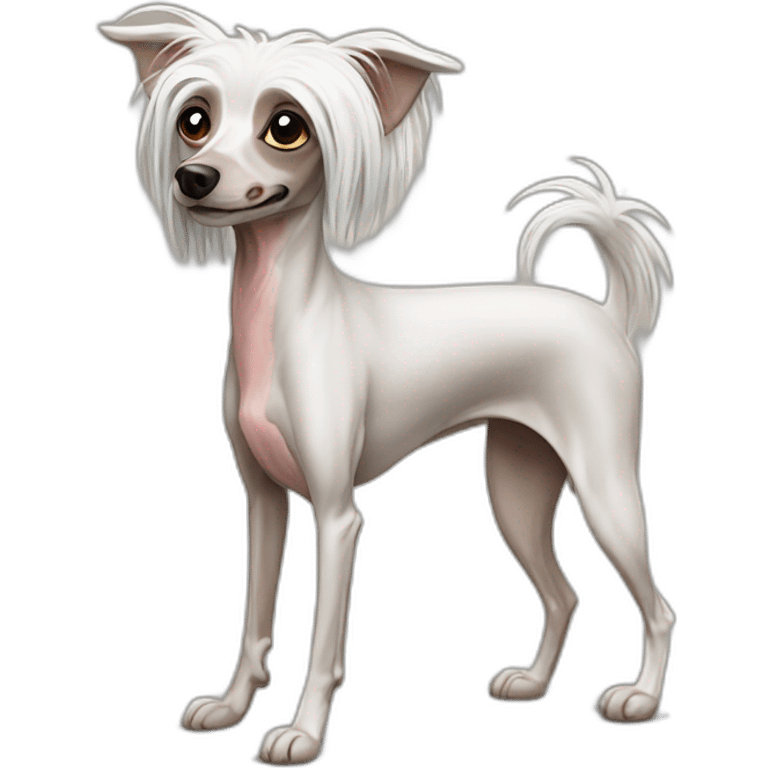 Chinese Crested kebab emoji