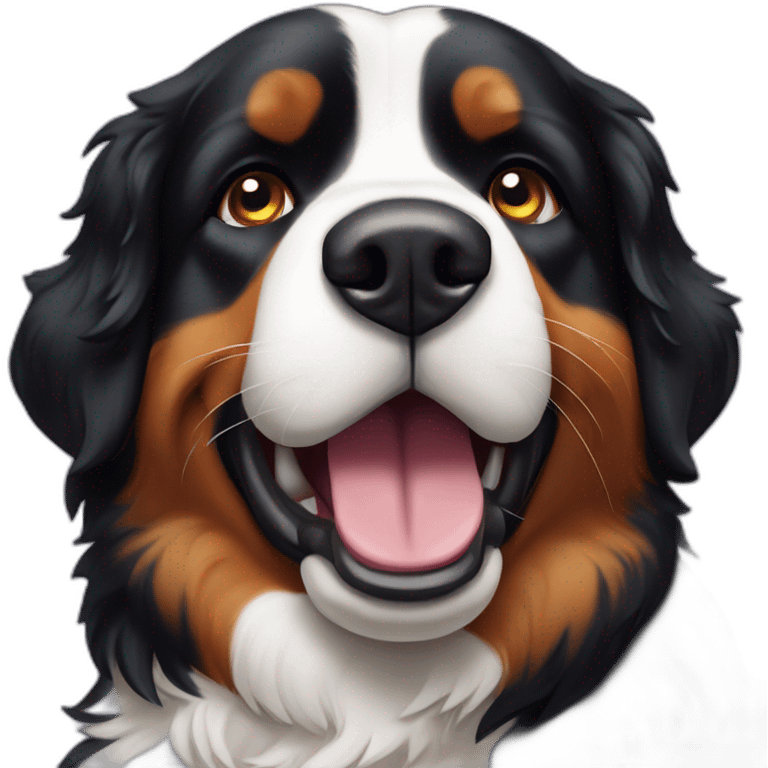 Bernese mountain dog carnaval emoji