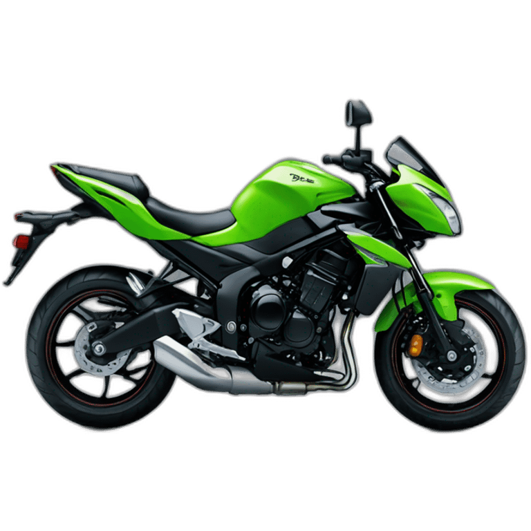 Kawasaki Er6n black  emoji