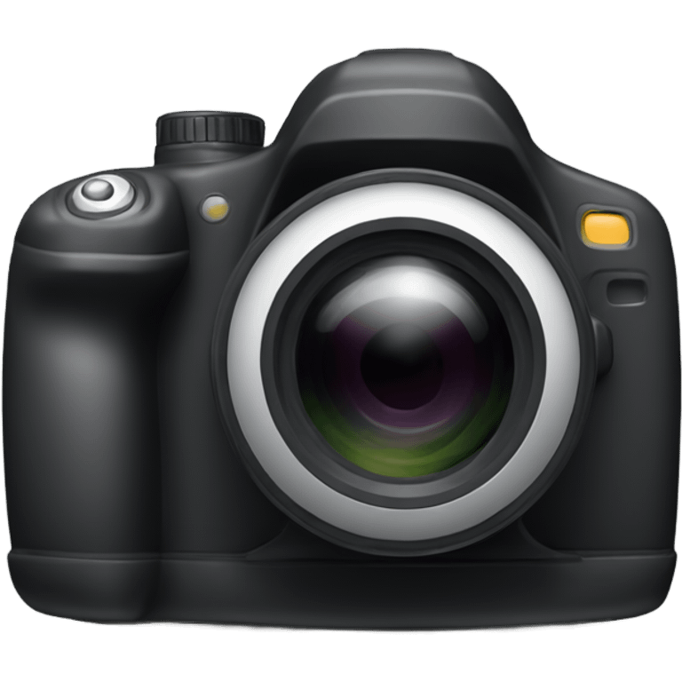 A digital camera emoji