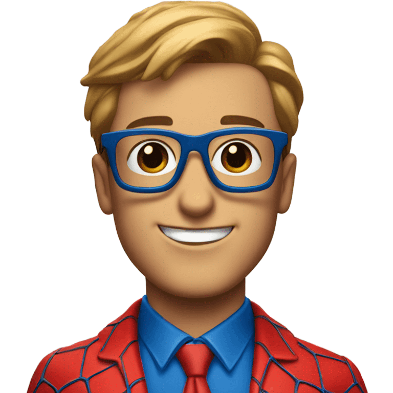 spider-man with glasses emoji