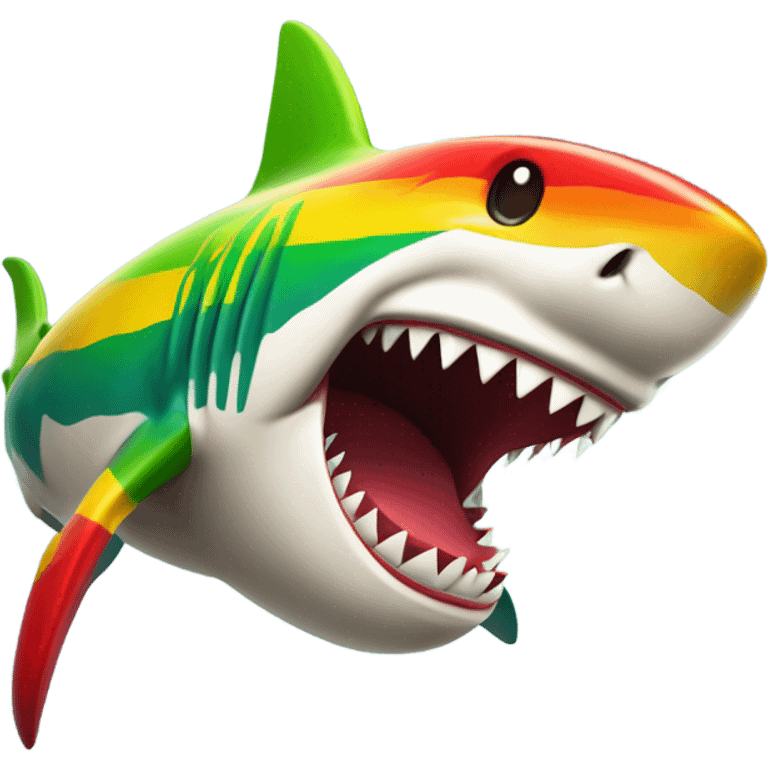 reggae shark emoji