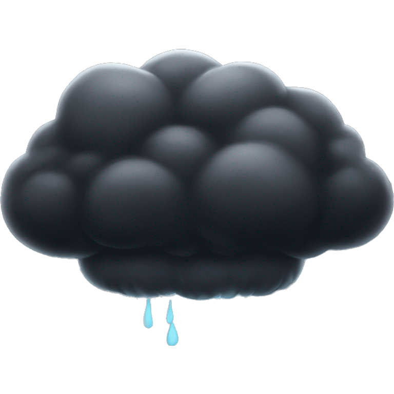 Black cloud emoji