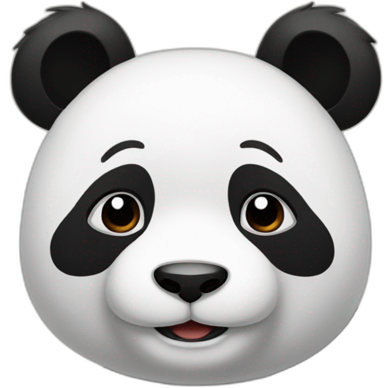 Panda qui court emoji