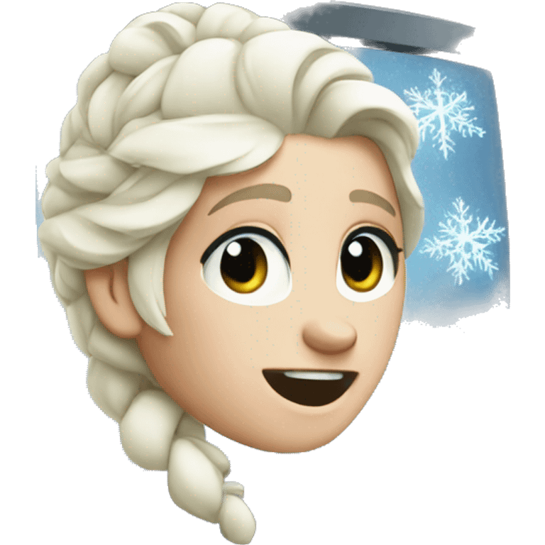 frozen computer emoji