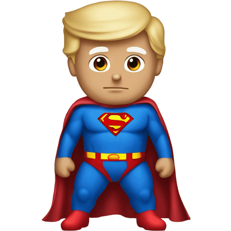 donald trump dressed as superman emoji