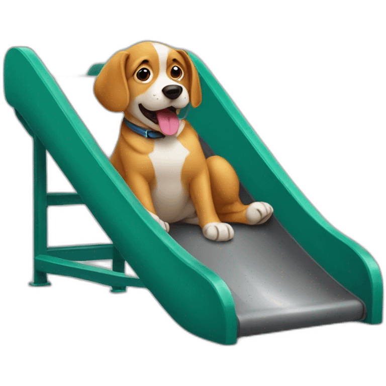 dog on a slide emoji