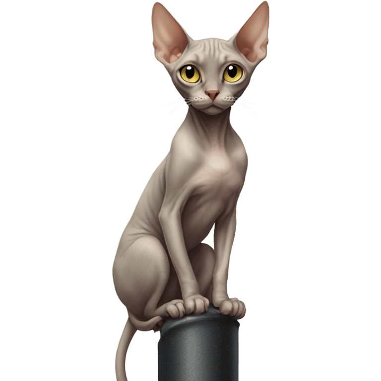 Sphinx cat on a pole  emoji