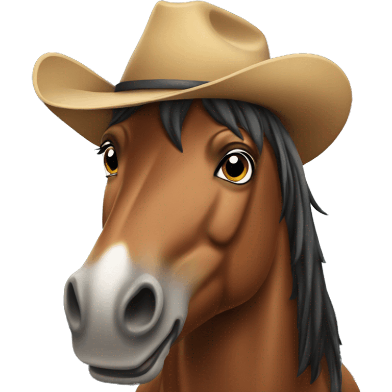 horse with cowboy hat emoji