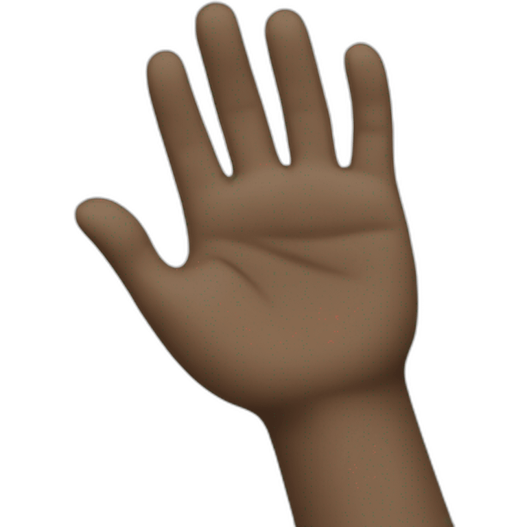 hand wave emoji