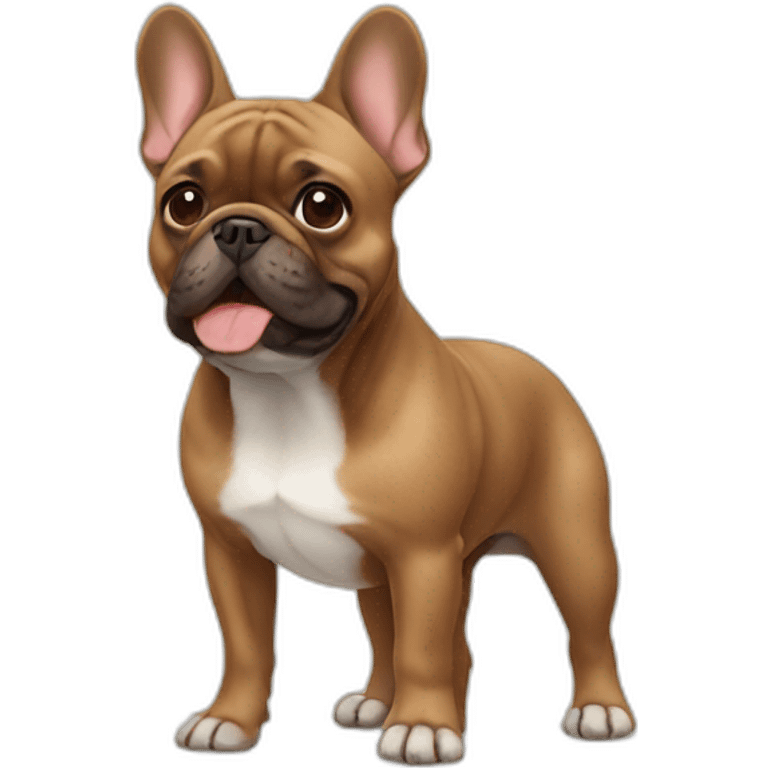 brown french bulldog emoji