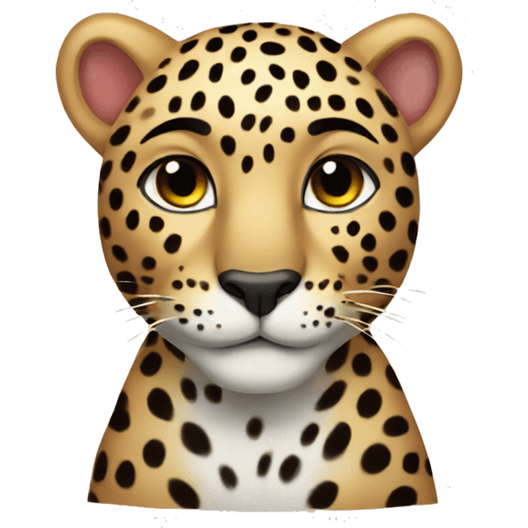 cute leopard emoji