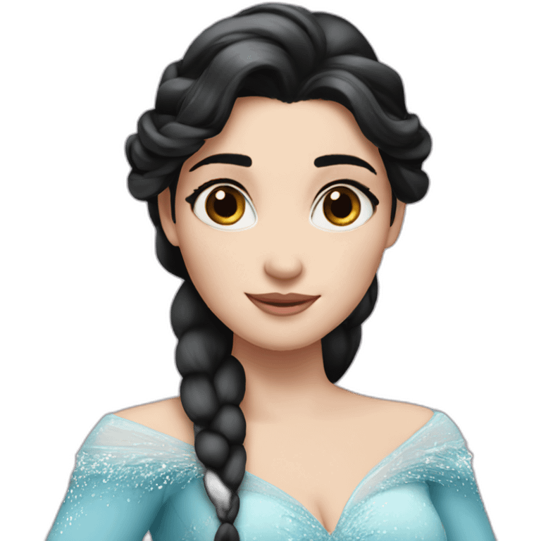 elsa-with-black-hair emoji