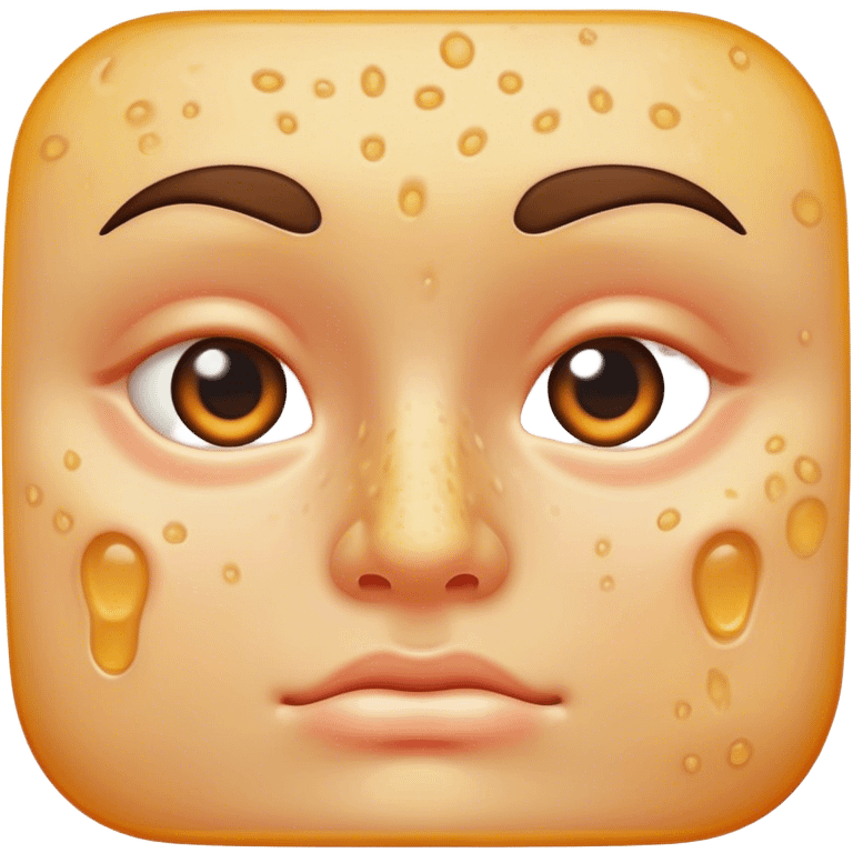 face with acne emoji