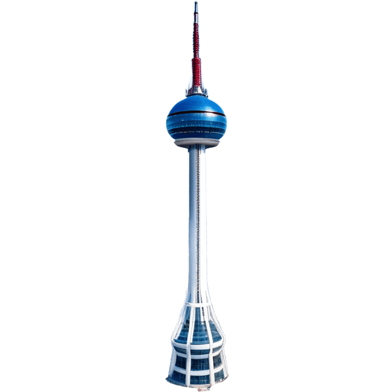 ​Cinematic Realistic N Seoul Tower, depicted in brilliant daylight as a slender, single-column tower rising from a modern cityscape, crowned by a sleek cylindrical observation deck offering panoramic views over Seoul, with crisp glass and steel surfaces reflecting clear blue skies and subtle architectural details that capture its futuristic elegance, emoji