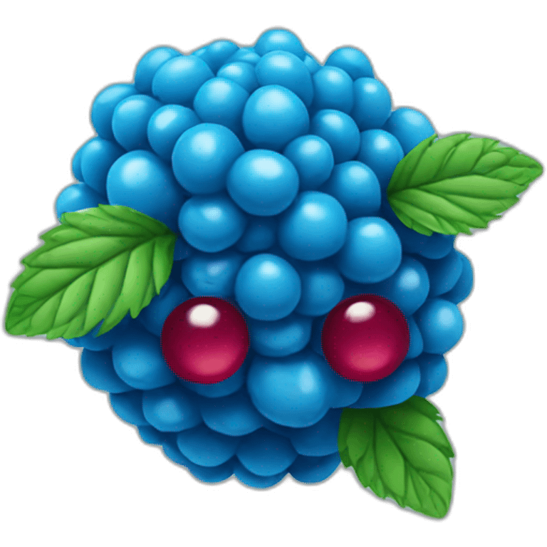 blue raspberry emoji