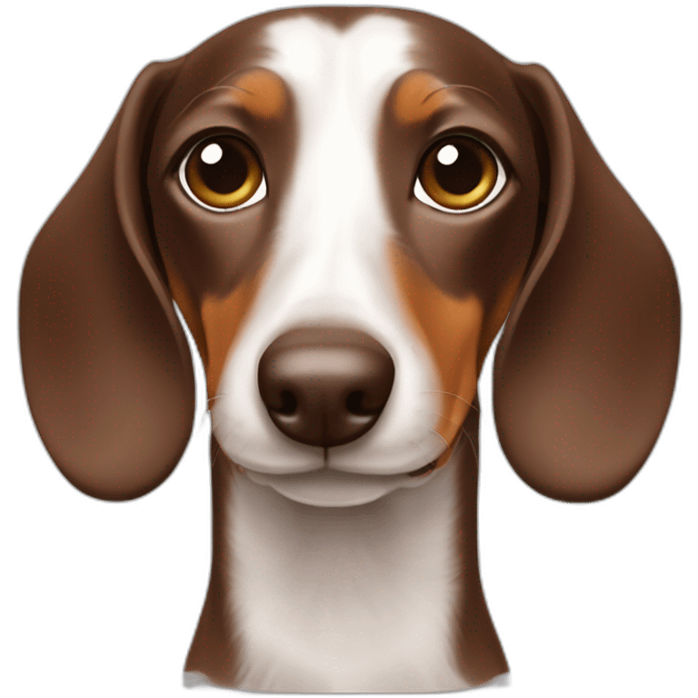 dachshund chocolate pies blancos pecho blanco emoji