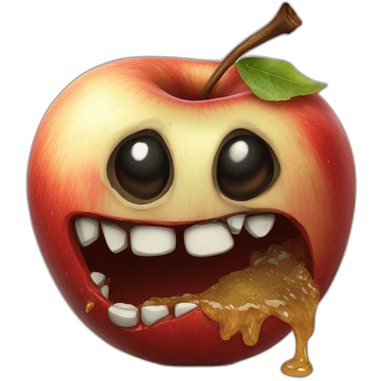 rotting apple emoji