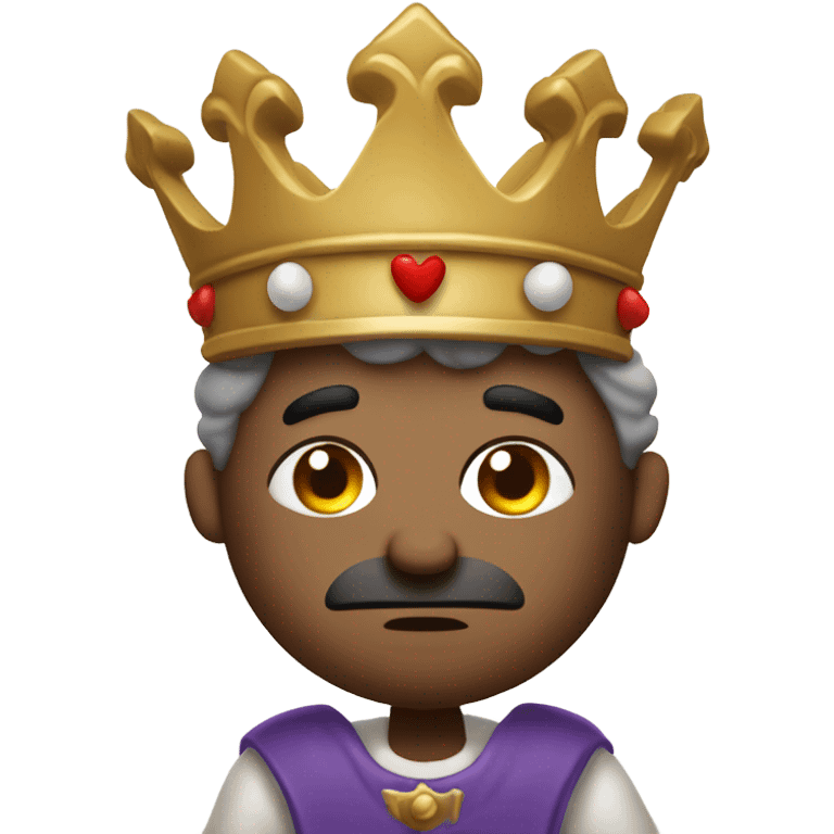 disgruntled king cooking gumbo  emoji