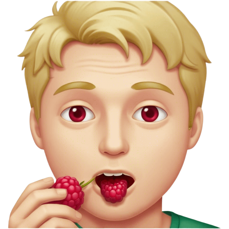 Putin eats a raspberry emoji