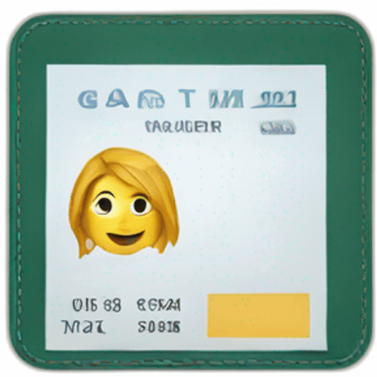 drivers license emoji