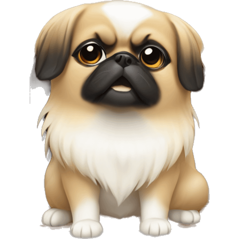 Pekinese inside a doghouse emoji