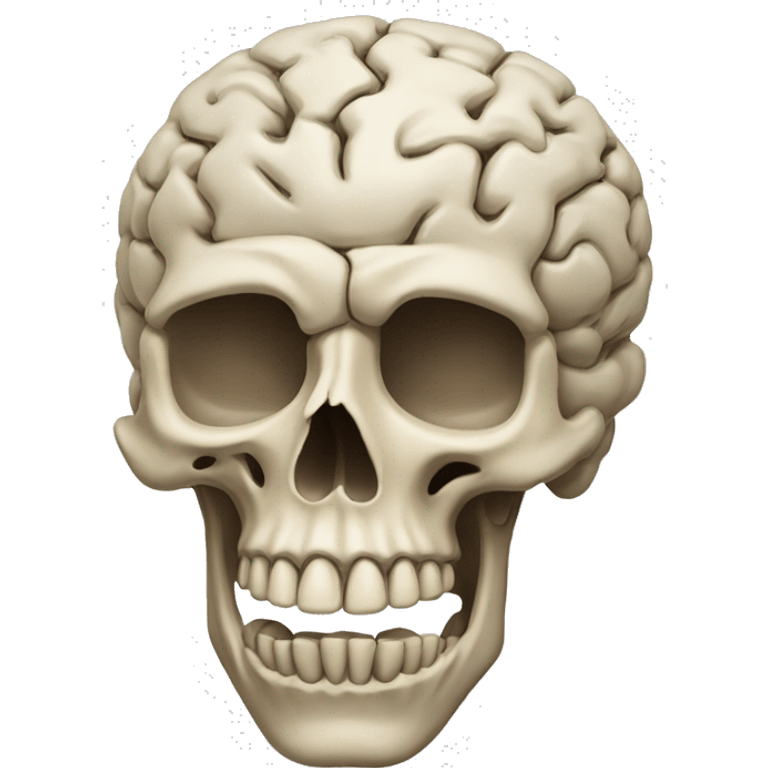 the brain-blowing skull emoji