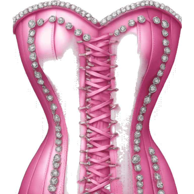 jeweled pink corset emoji