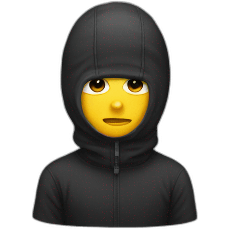 Boy in balaclava emoji