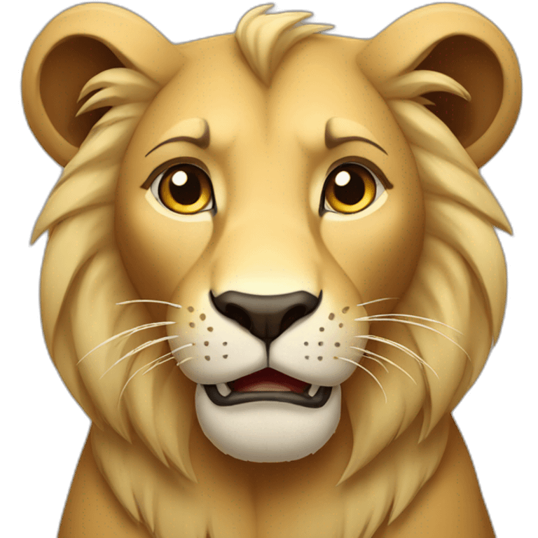 Nala lion iOS style emoji