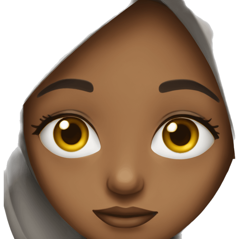 Somali girl long eyelashes emoji