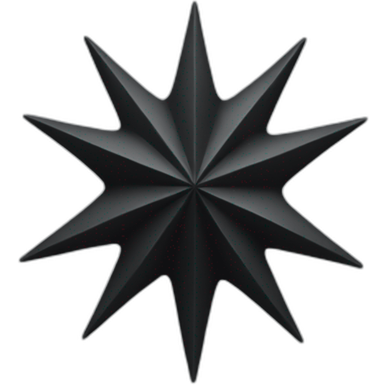 8-pointed-black-star emoji