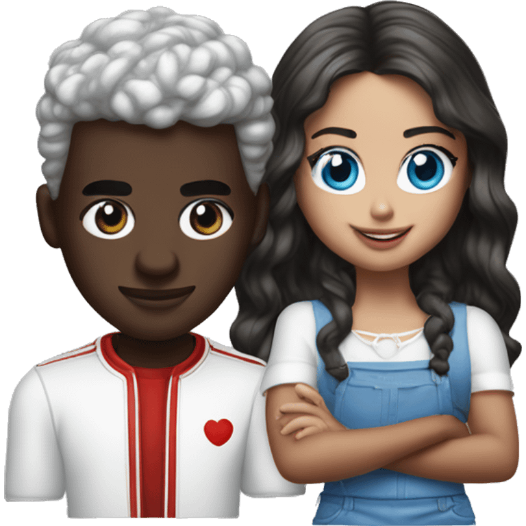 lil yachty and brunette model with blue eyes emoji