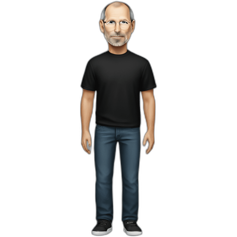 Steve jobs in black tee emoji