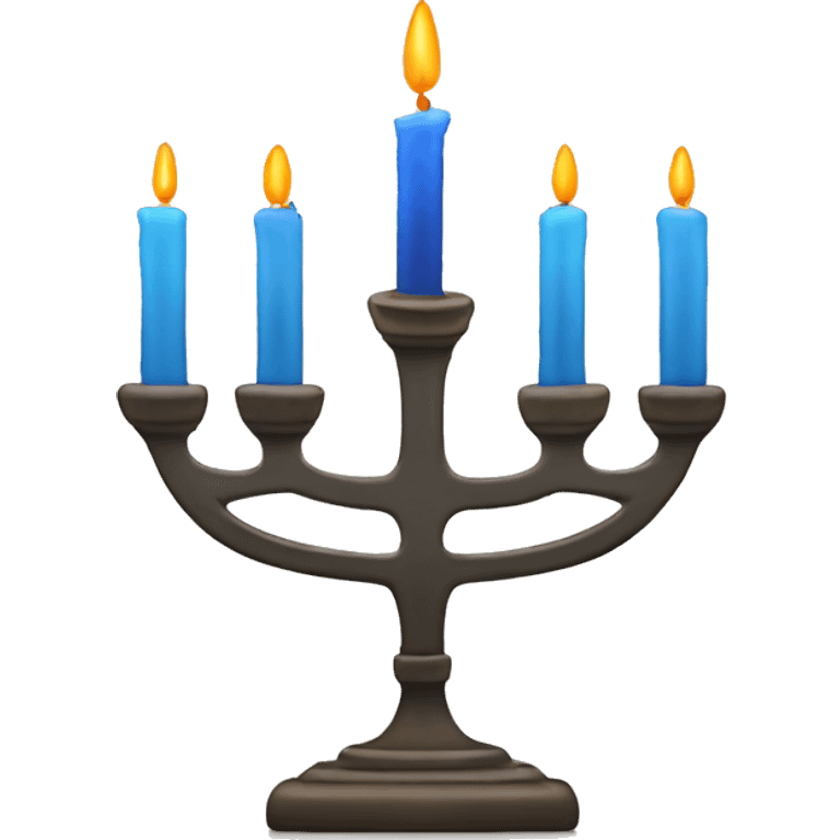 Lit menorah  emoji