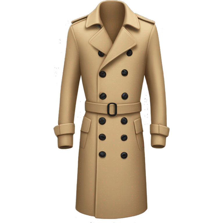 Beige Trenchcoat 3d  emoji