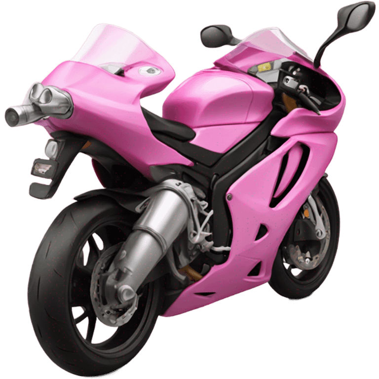 Pink motobike supersport emoji