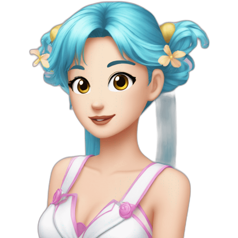 Bloom from Winx Club as Sailor Moon emoji