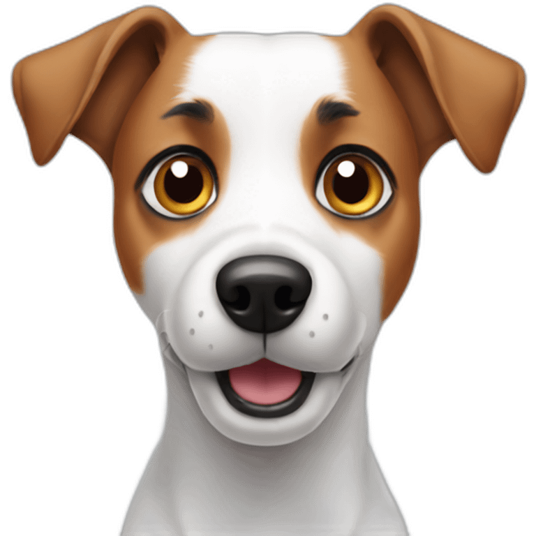 Confused jack russell emoji