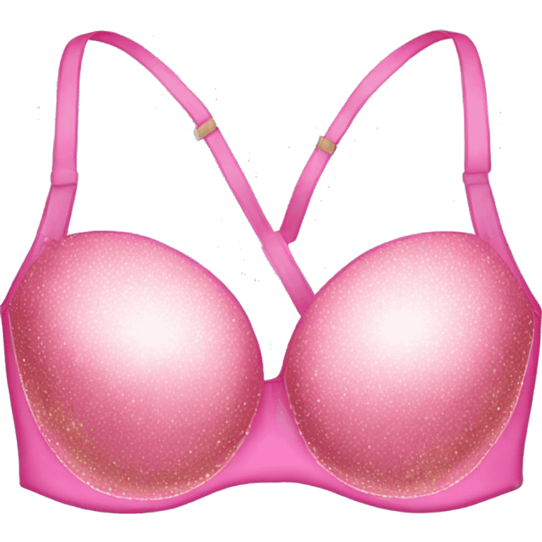 Pink bra with sparkles from Viktoria secret  emoji