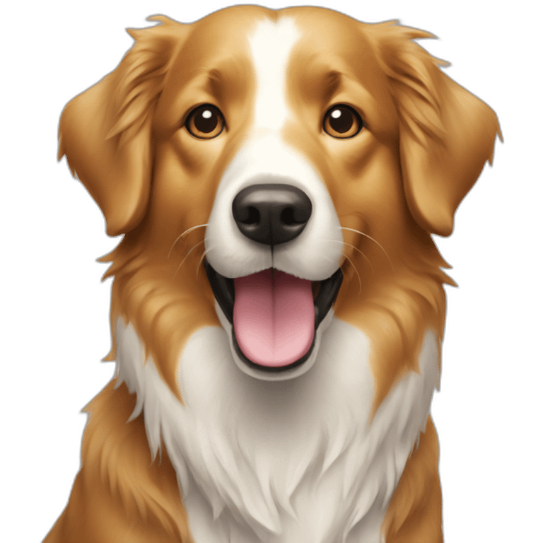 border collie golden retriever dog emoji