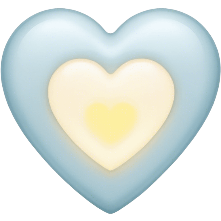 A small glowing white heart emoji