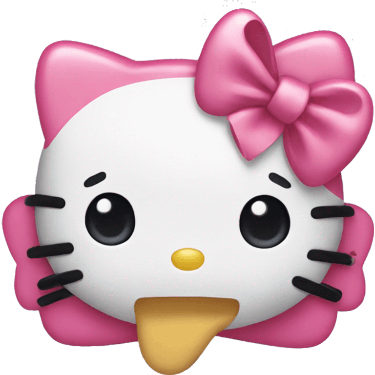 Hello kitty with a bow on her head  emoji