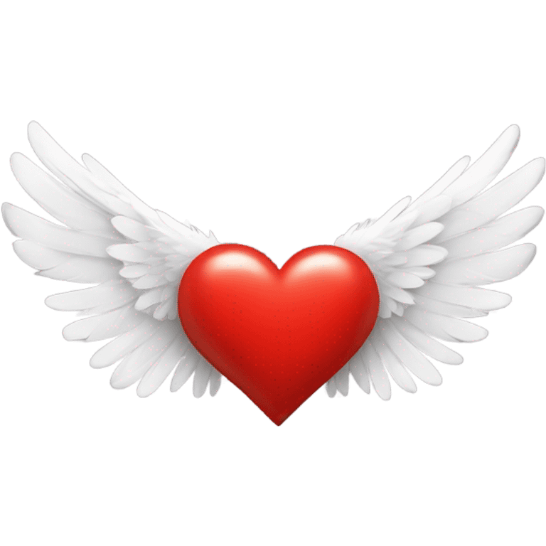 Red heart with wings emoji