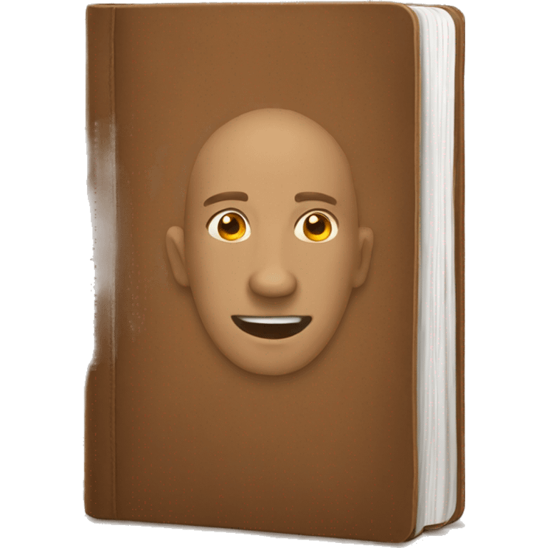 brown journal emoji