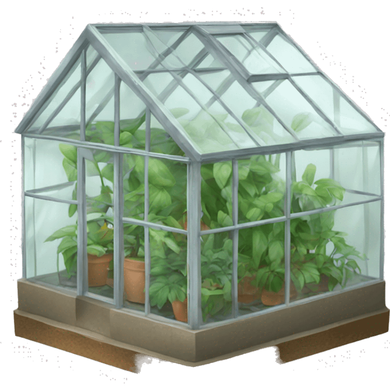 glass house small for plants emoji