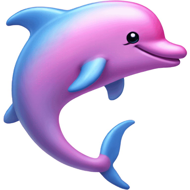 Pink dolphin with glitter  emoji