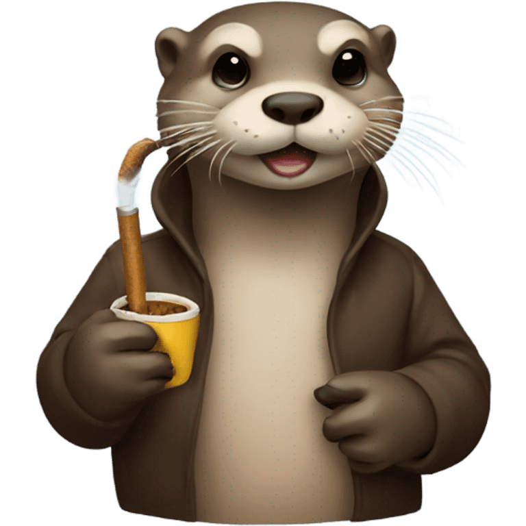 otter smoking  emoji